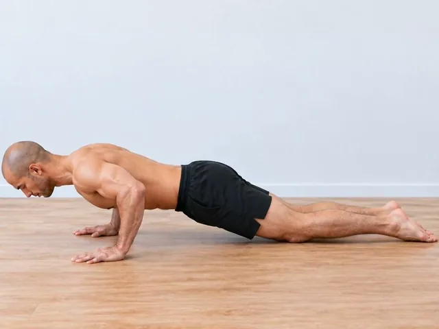 Flexiones con rodillas apoyadas