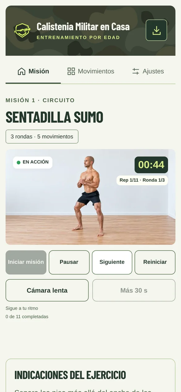 Un instructor que cuenta, avisa y motiva